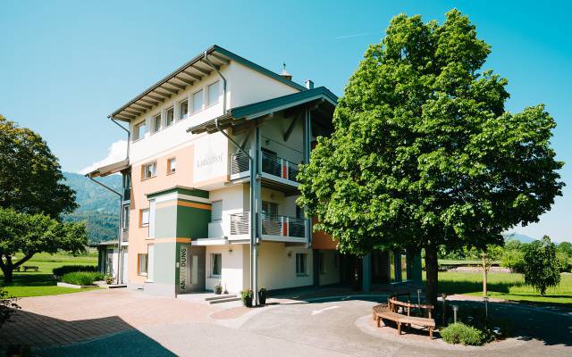Das Stammhaus von vorne des Karglhofs
