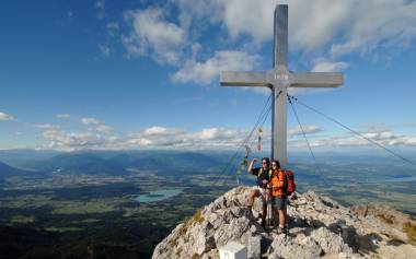 Wandern am Berg Mittagskogel