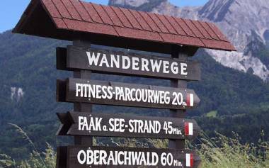 Wandertafel Region Faaker See