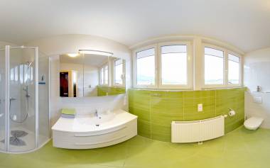 Badezimmer in der Villa - Suite Karglhof