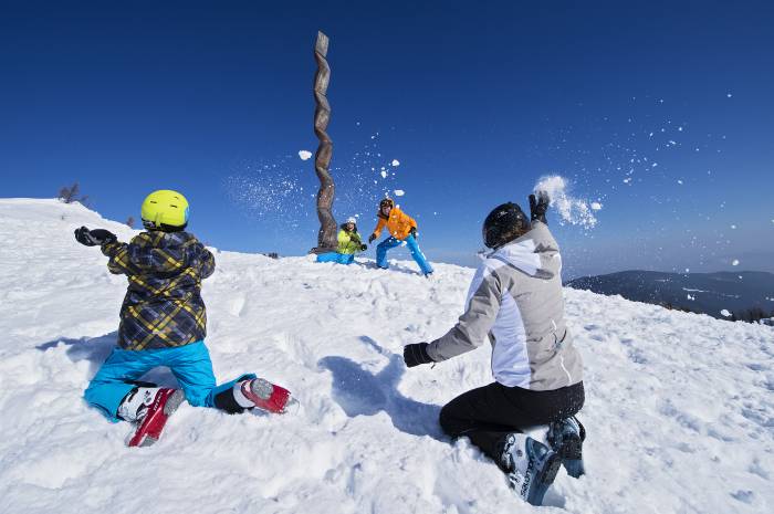 Schneespielplatz im Naturpark - Karglhof